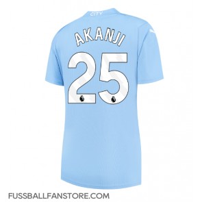 Manchester City Manuel Akanji #25 Replik Heimtrikot Damen 2023-24 Kurzarm